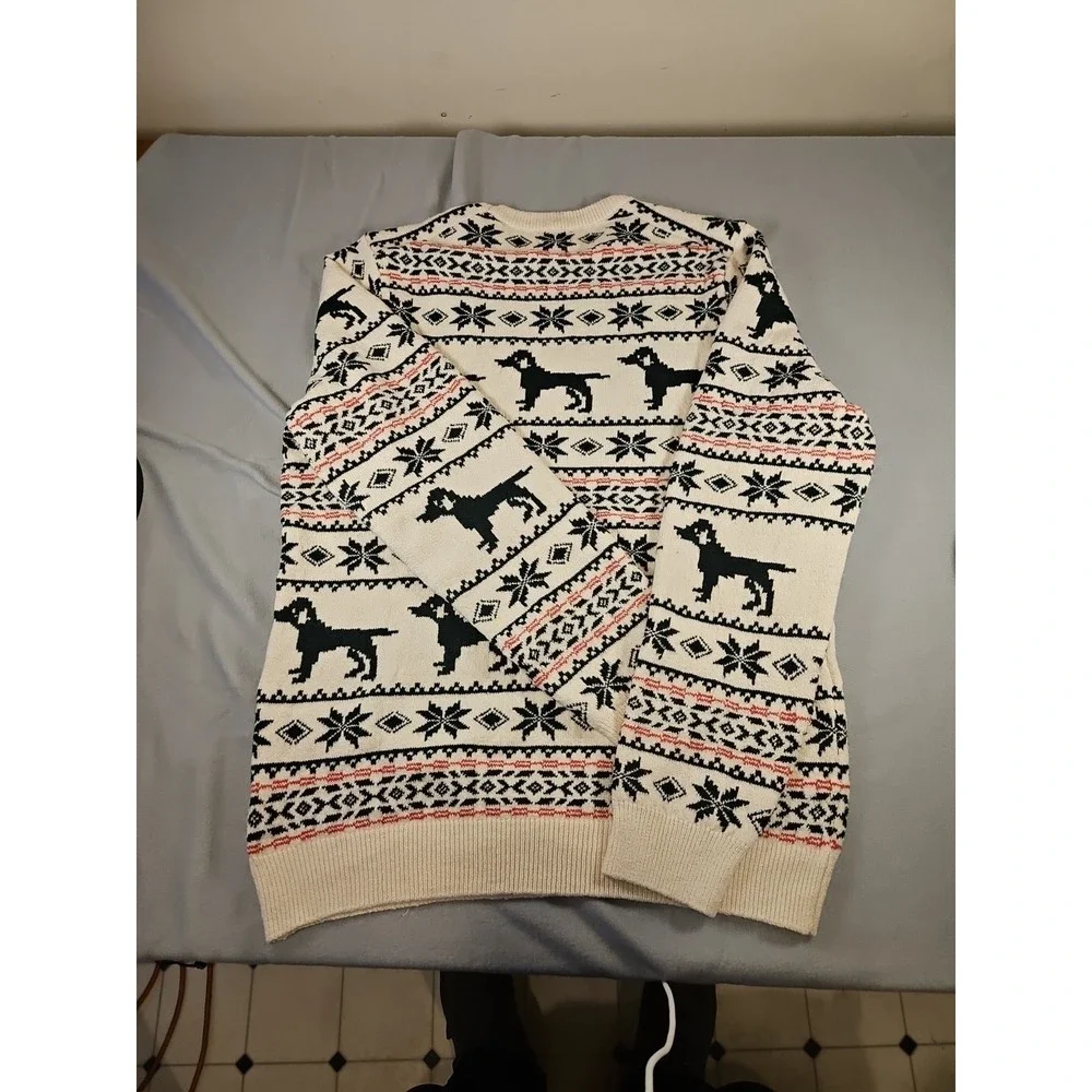 lands‎ end fair isle sweater large